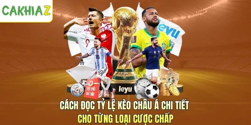 Cách đọc tỷ lệ kèo châu Á chi tiết cho từng loại cược chấp