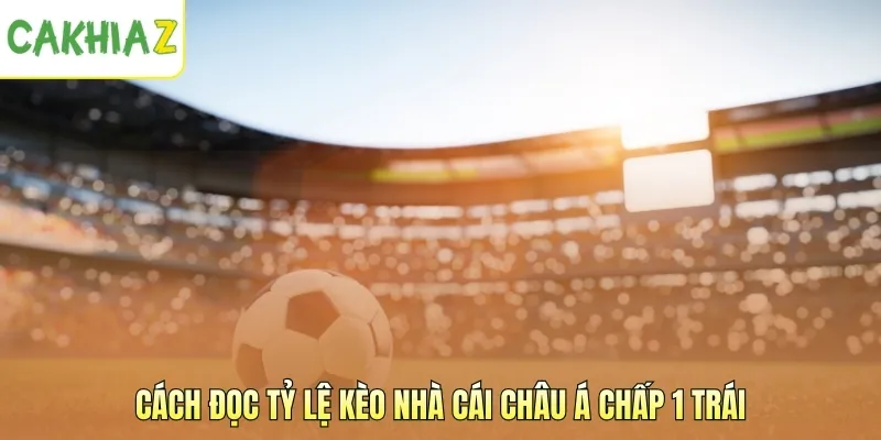 Cách đọc tỷ lệ kèo nhà cái châu Á chấp 1 trái
